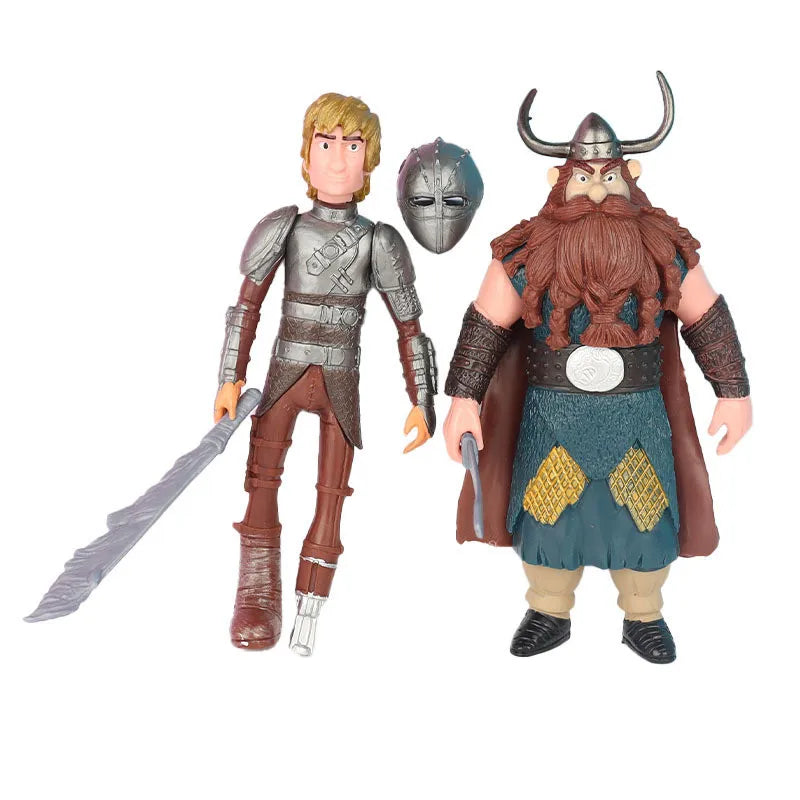 8pcs 10cm cartoon how to train action figure doll PVC collection your dragon model toy