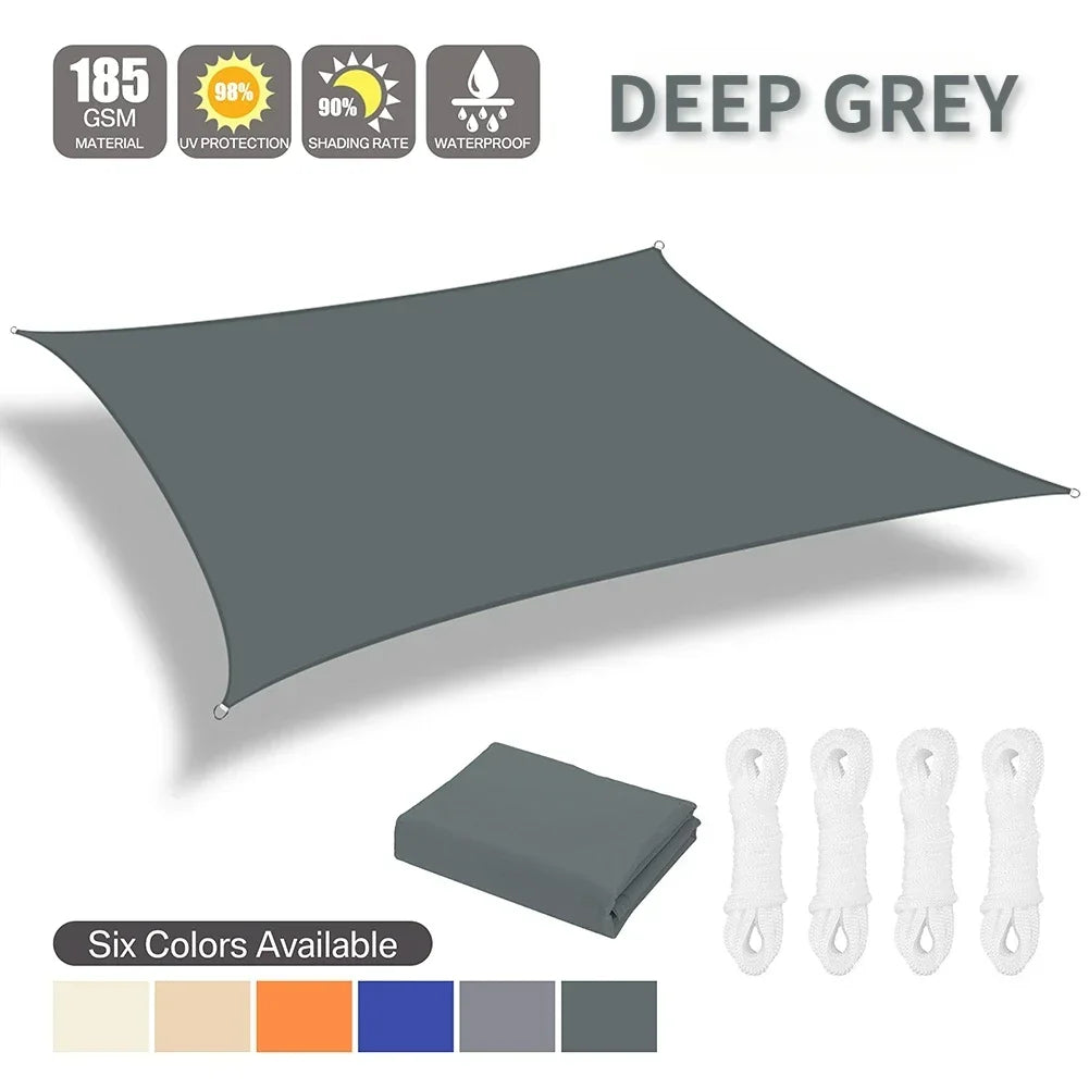 Waterproof UV Protection Shade Sail For Patio Garden Camping