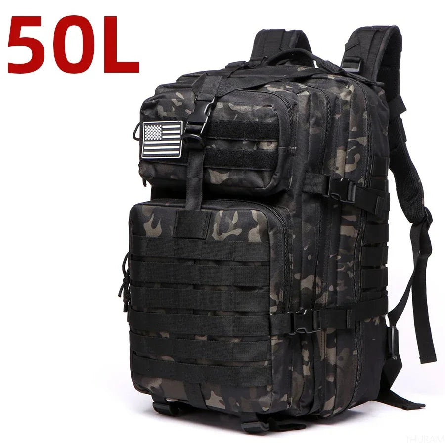 Thuram Waterproof Tactical Hiking Backpack for Camping and Trekking