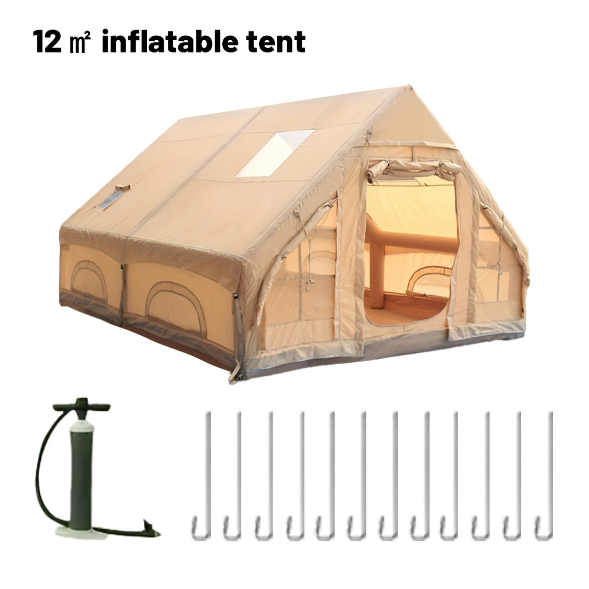 Pakicetus Inflatable Camping Tents For 4 To 8 Persons