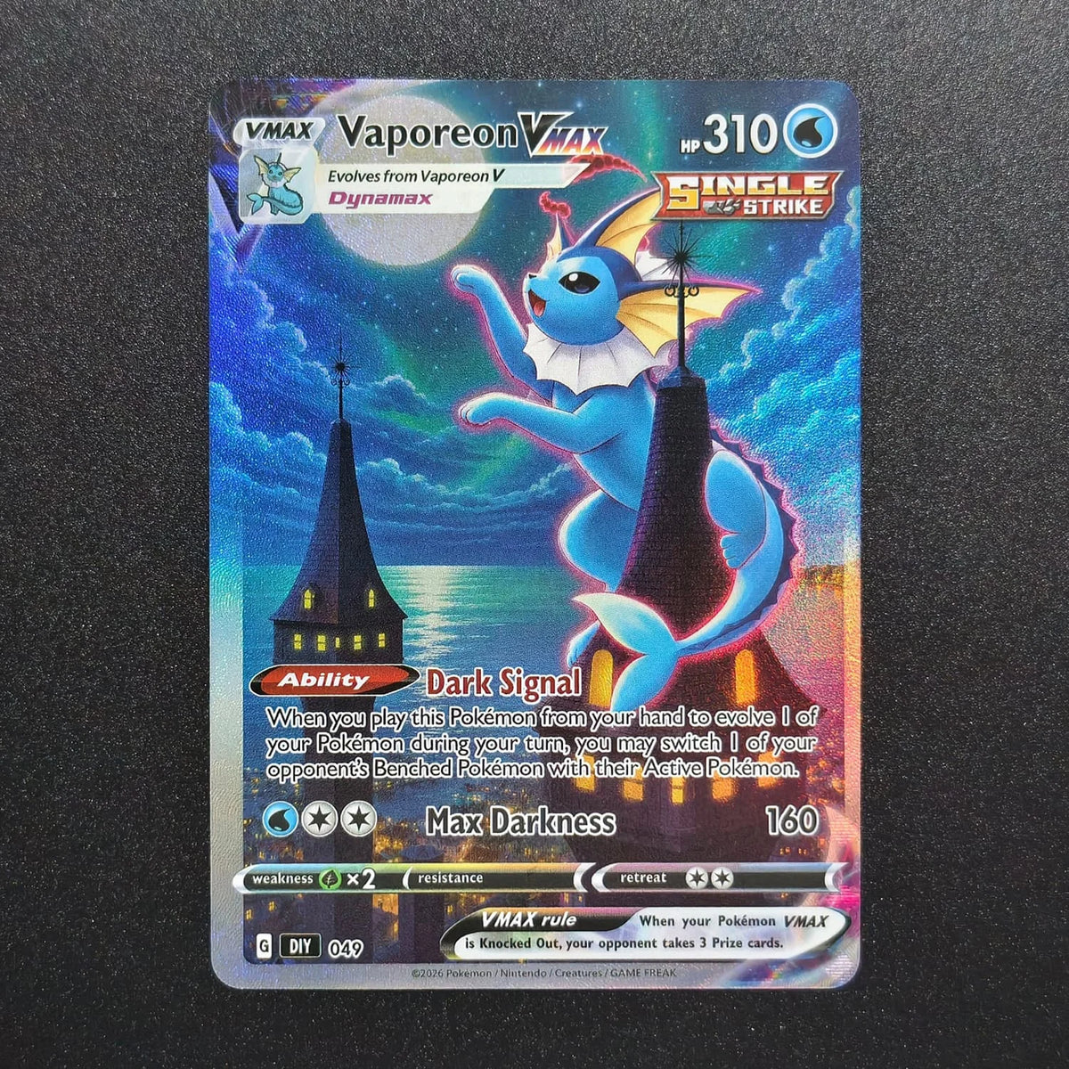 FUNISM Eevee Evolution Moon Gazing Game Collection Card