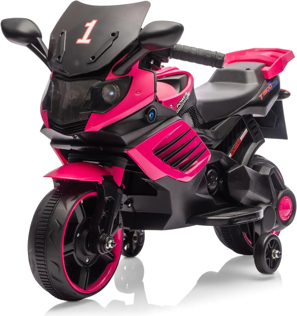 HiMISS 6V Electric Ride On Motorcycle For Kids Training Wheels