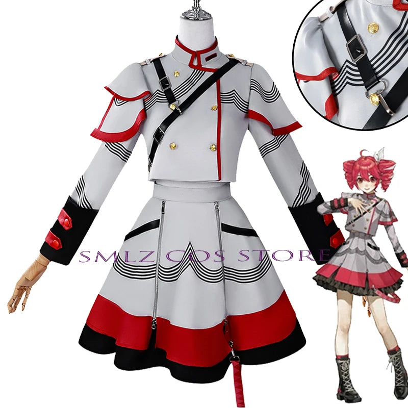 Kasane Teto Anime Cosplay Costume Set With Accessories for Women
