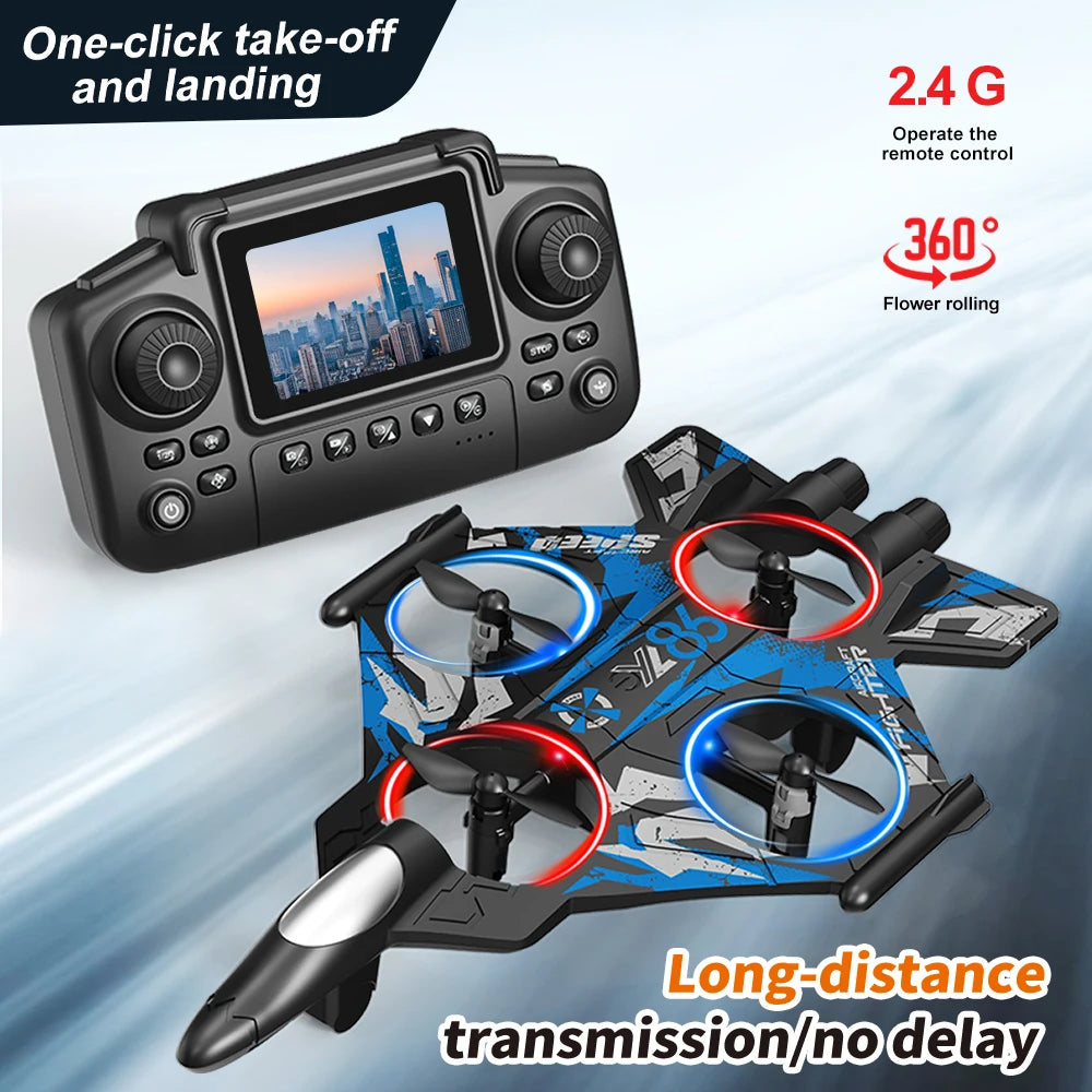 ZNLYRION Fighter Drone With Screen Remote And 480P Camera