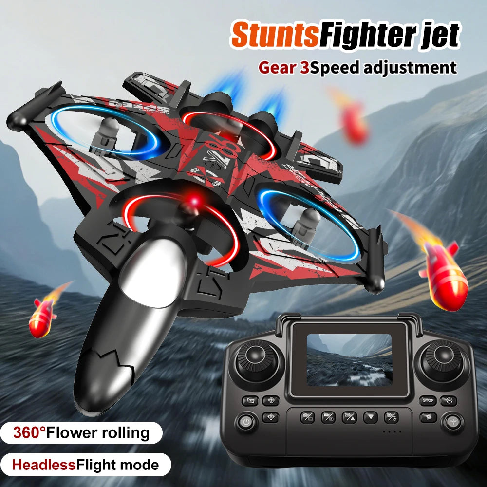 ZNLYRION Fighter Drone With Screen Remote And 480P Camera