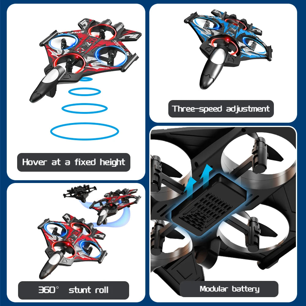 ZNLYRION Fighter Drone With Screen Remote And 480P Camera