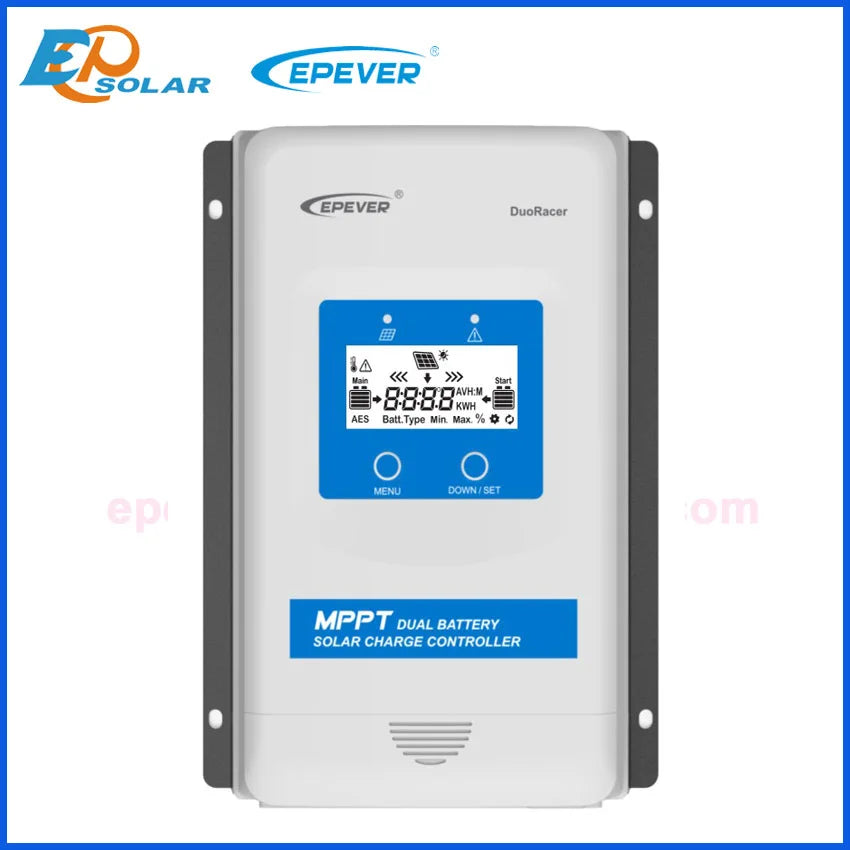 EVSOLAR DuoRacer Dual Battery MPPT Solar Controller DR2210N DDS