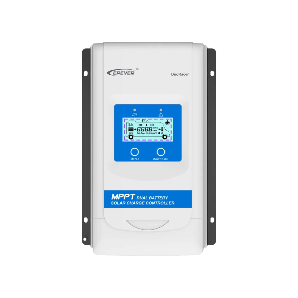 EVSOLAR DuoRacer Dual Battery MPPT Solar Controller DR2210N DDS