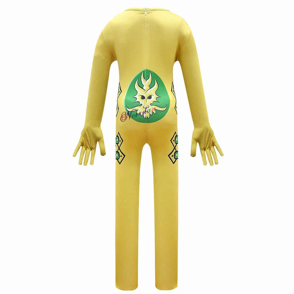 Boys Halloween Costume For Kids Anime Ninja Cosplay Zentai Jumpsuit Bodysuit With Mask Children Fantasy Christmas Party Suit