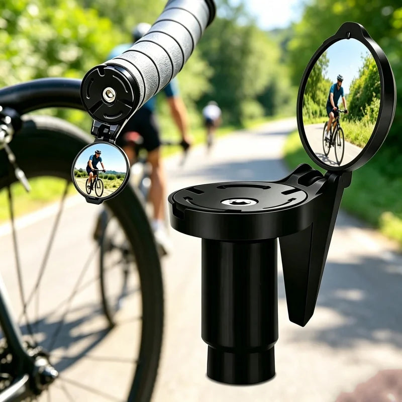 Bicycle Rear View Convex Mirror for Drop Bar Handlebar Mount