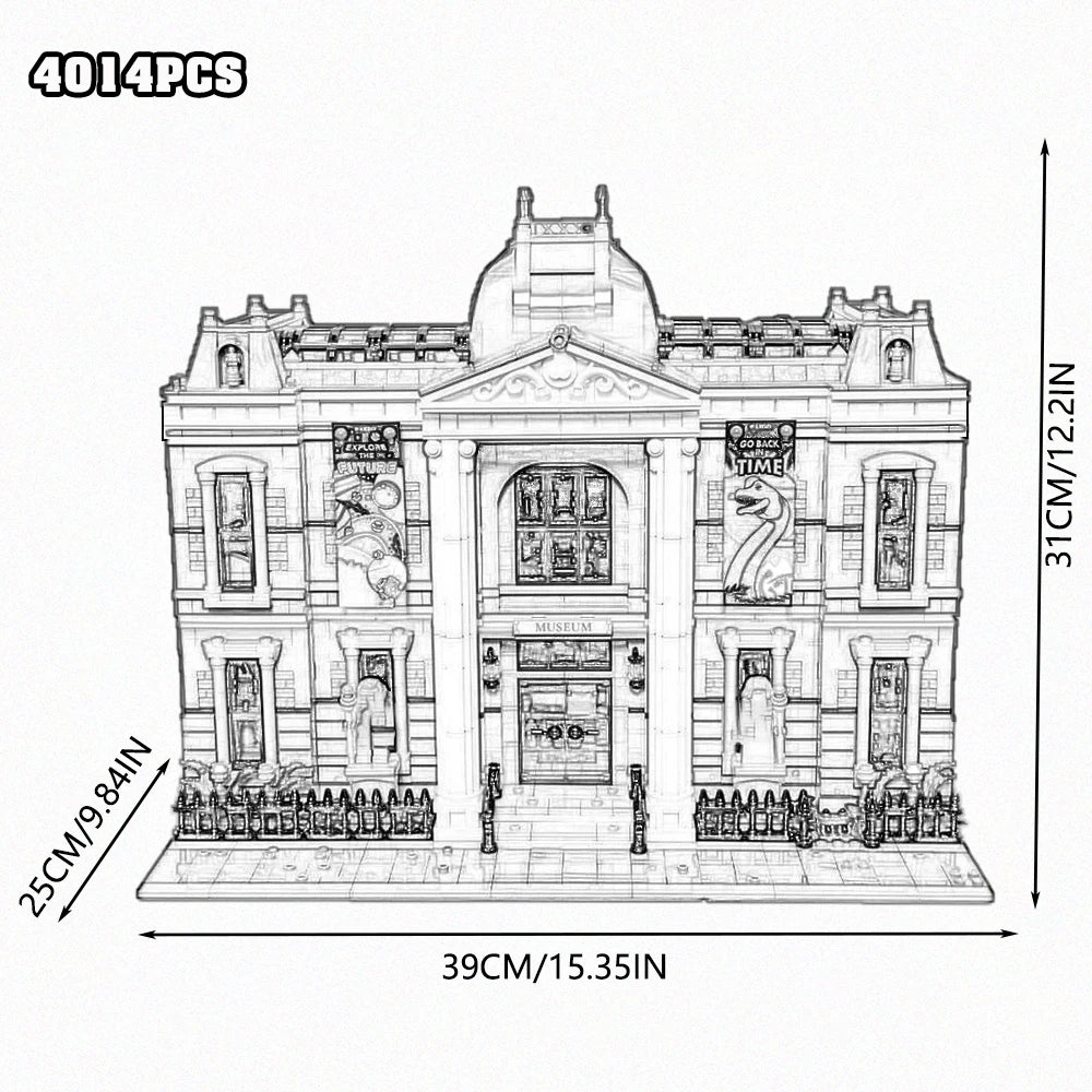 Creative Expert Street View Police Station Building Blocks Pet Store Model Assembly Sets Desk Decor Bricks Toys Gift For Adults