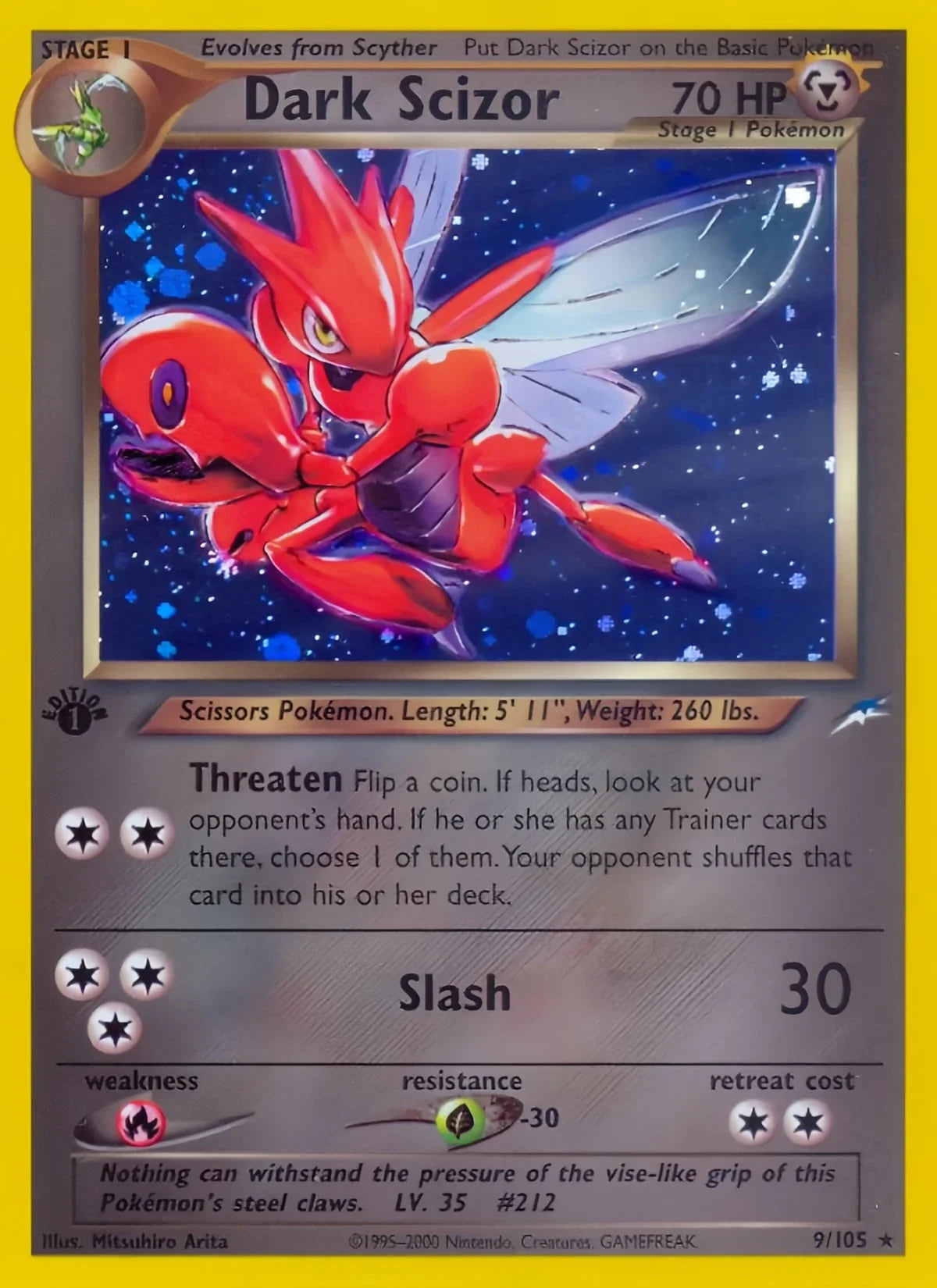 Bandai Neo Destiny Pokémon Trading Card Holo Rare Collectible Cards
