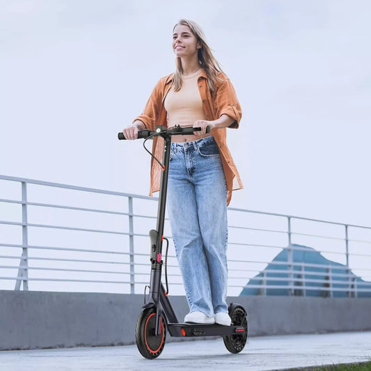 LADPED Electric Scooter With Folding Design And Rear Braking