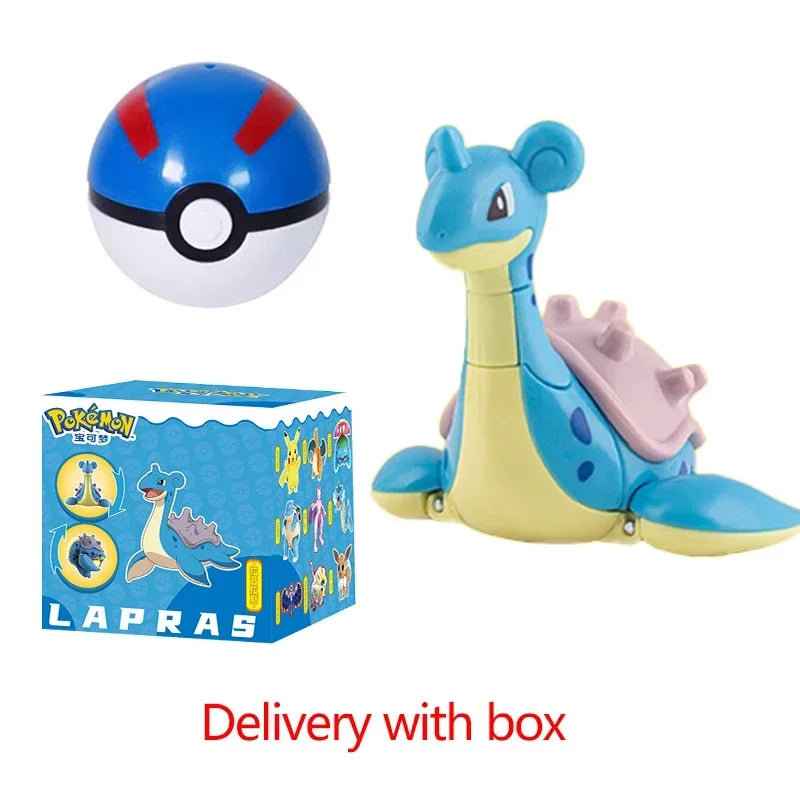 Zhuangchen Pokemon Figure Ball Set With Eevee Pikachu And Friends