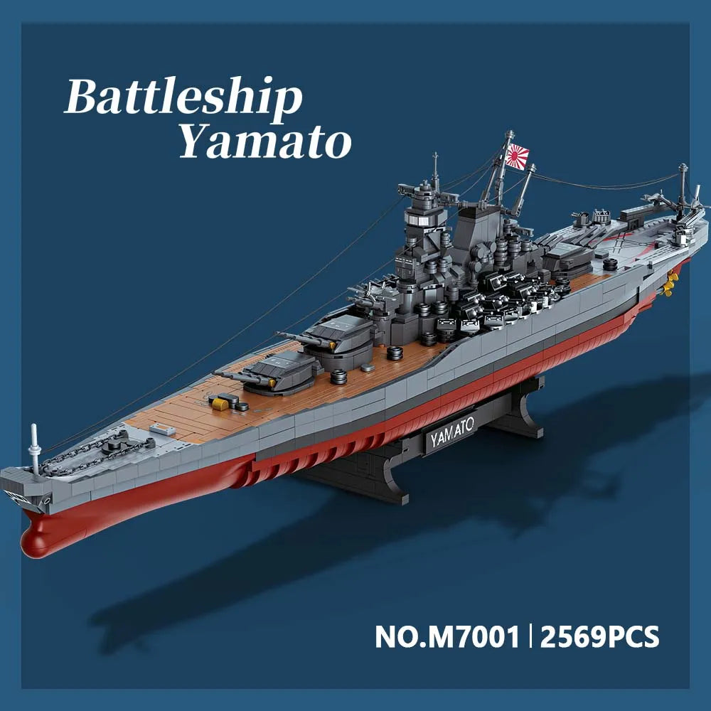 MISINI Yamato Battleship Building Blocks Set 2569 Pieces WWII Navy