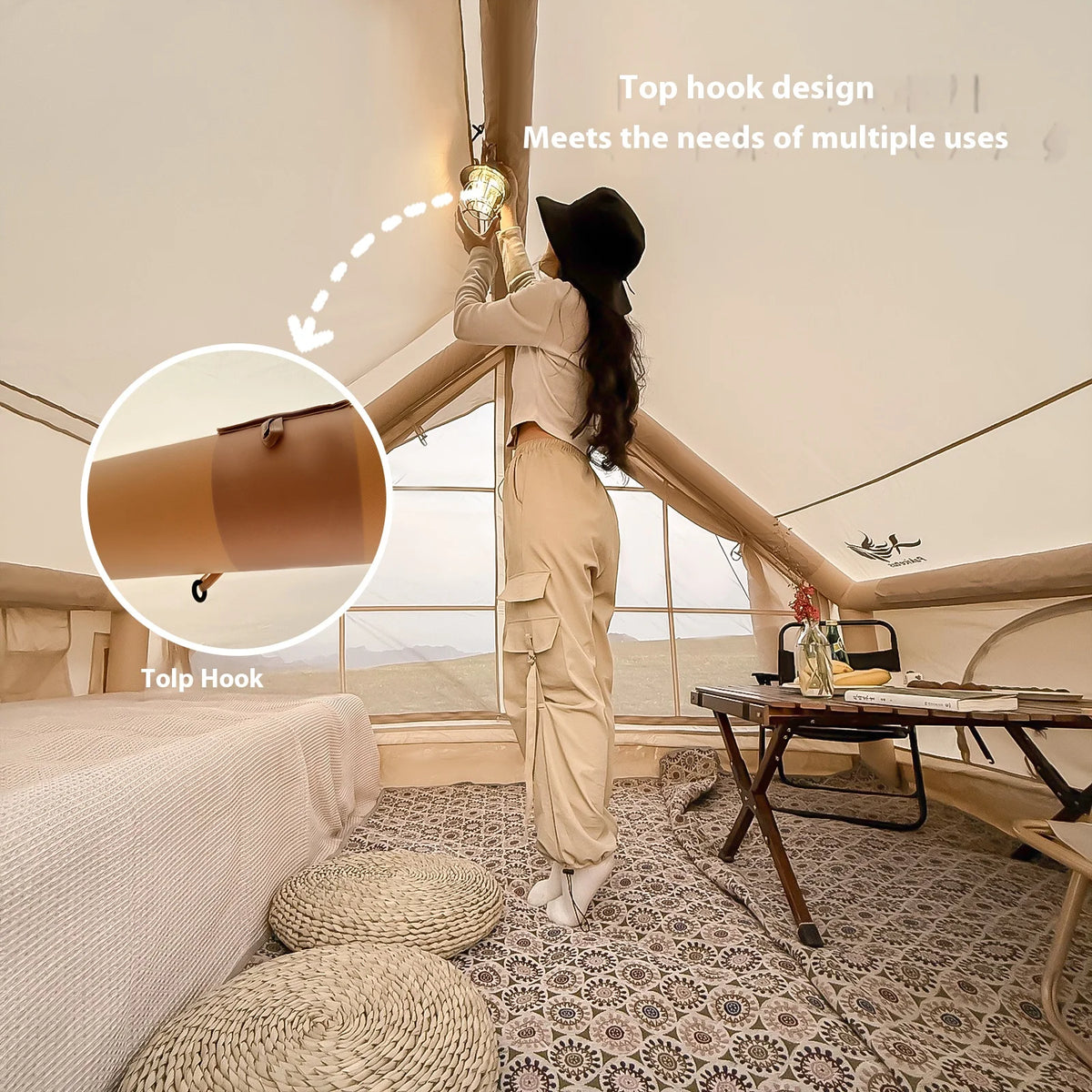 Pakicetus Inflatable Camping Tents For 4 To 8 Persons