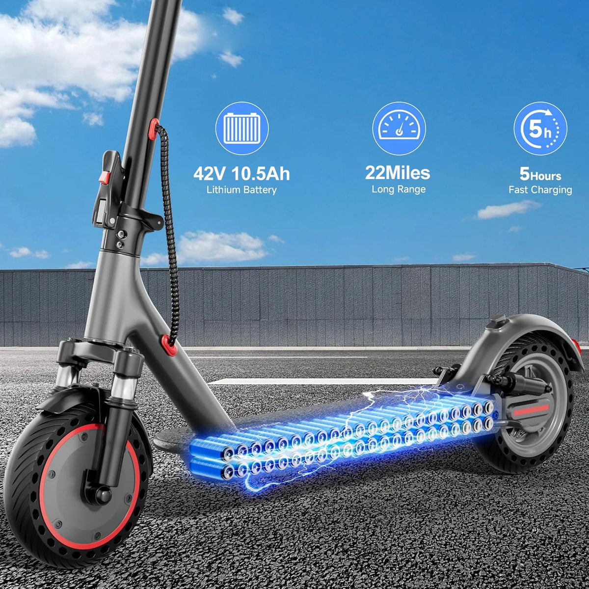 AOVOPRO 500W Foldable Electric Scooter for Adults With App Control