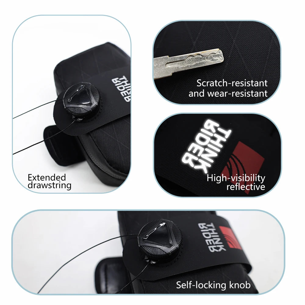 ThinkRider Bicycle Saddle Bag With Tool Storage And Reflective Detail