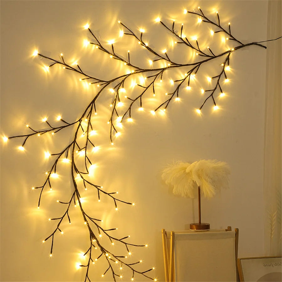 TIRVOSE LED Vine String Lights for Christmas Home Decor