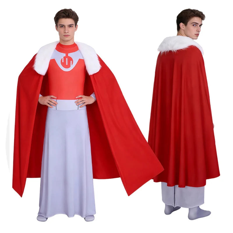 Invincible Thragg Cosplay Jumpsuit With Cloak For Halloween Roleplay