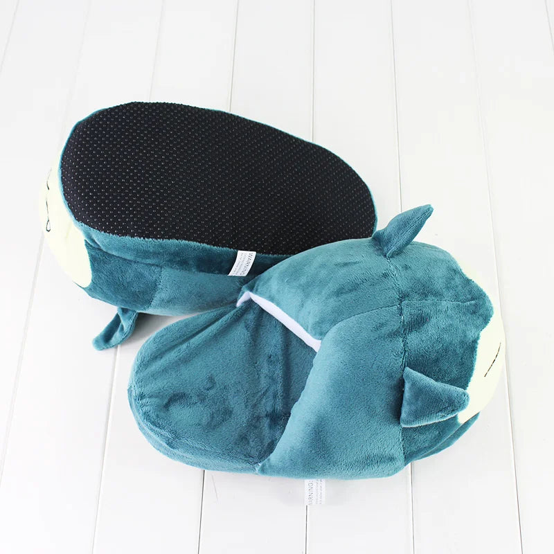Bandai Pokemon Snorlax Plush Slippers for Cozy Indoor Wear