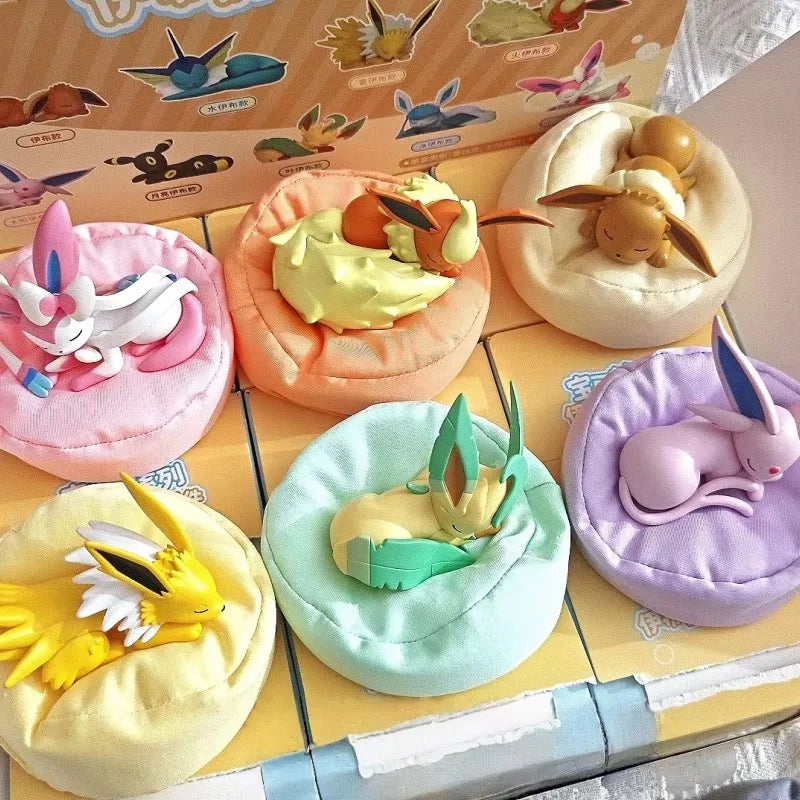 Bandai Pokemon Eevee Sleeping Position Series Blind Box Figure Model