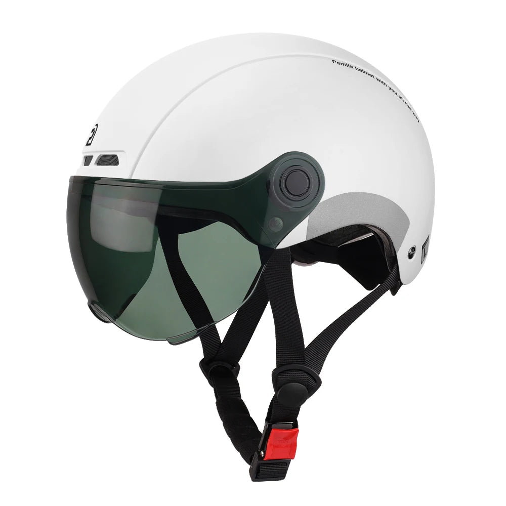 PEMILA Adult Cycling Helmet With Goggles And Ear Protection