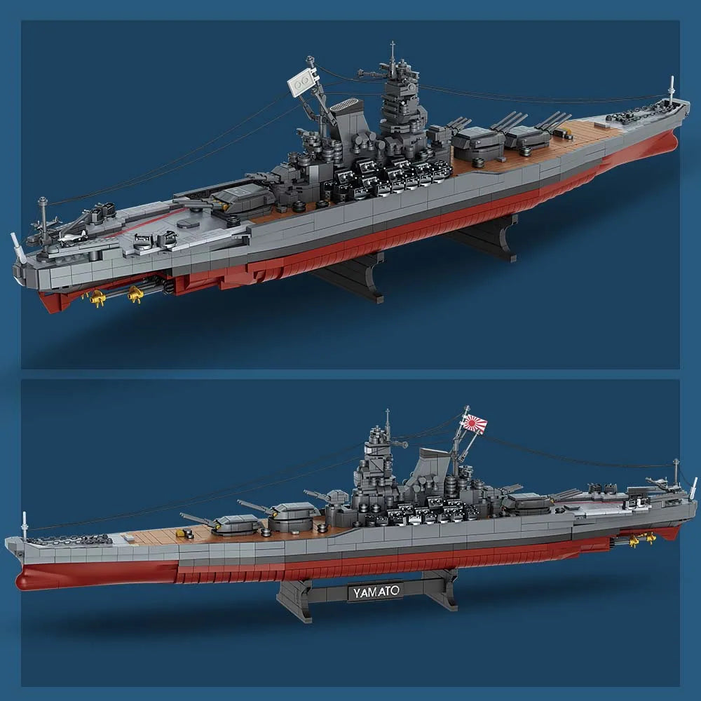 MISINI Yamato Battleship Building Blocks Set 2569 Pieces WWII Navy