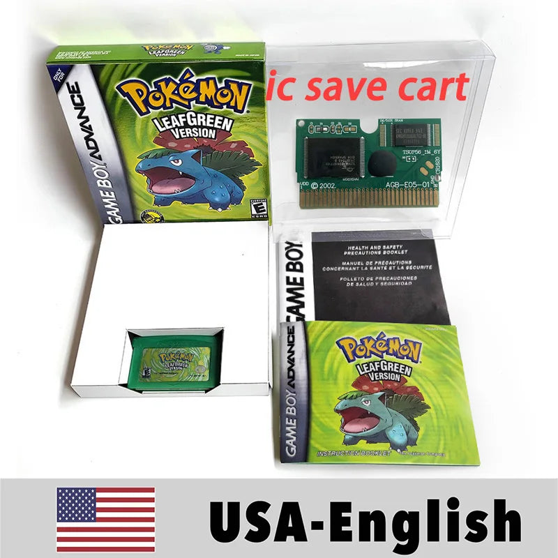 Keeppley Pokemon Emerald Sapphire Ruby FireRed LeafGreen GBA Cartridge