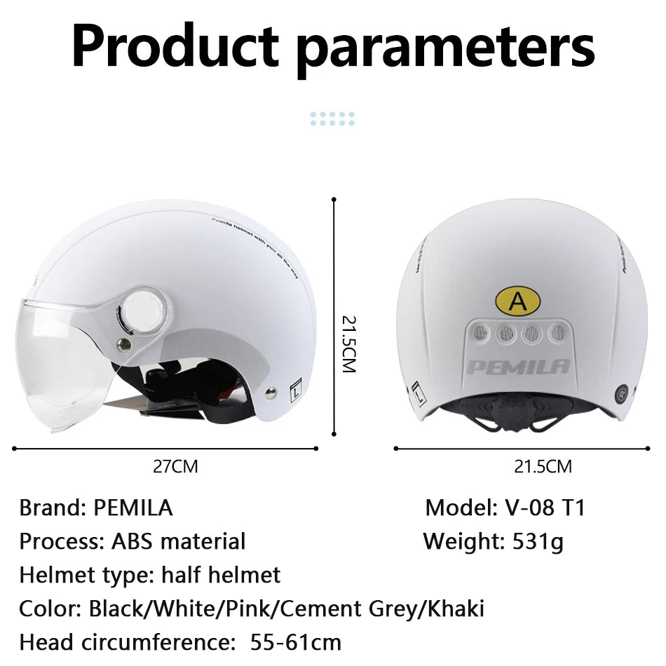 PEMILA Adult Cycling Helmet With Goggles And Ear Protection