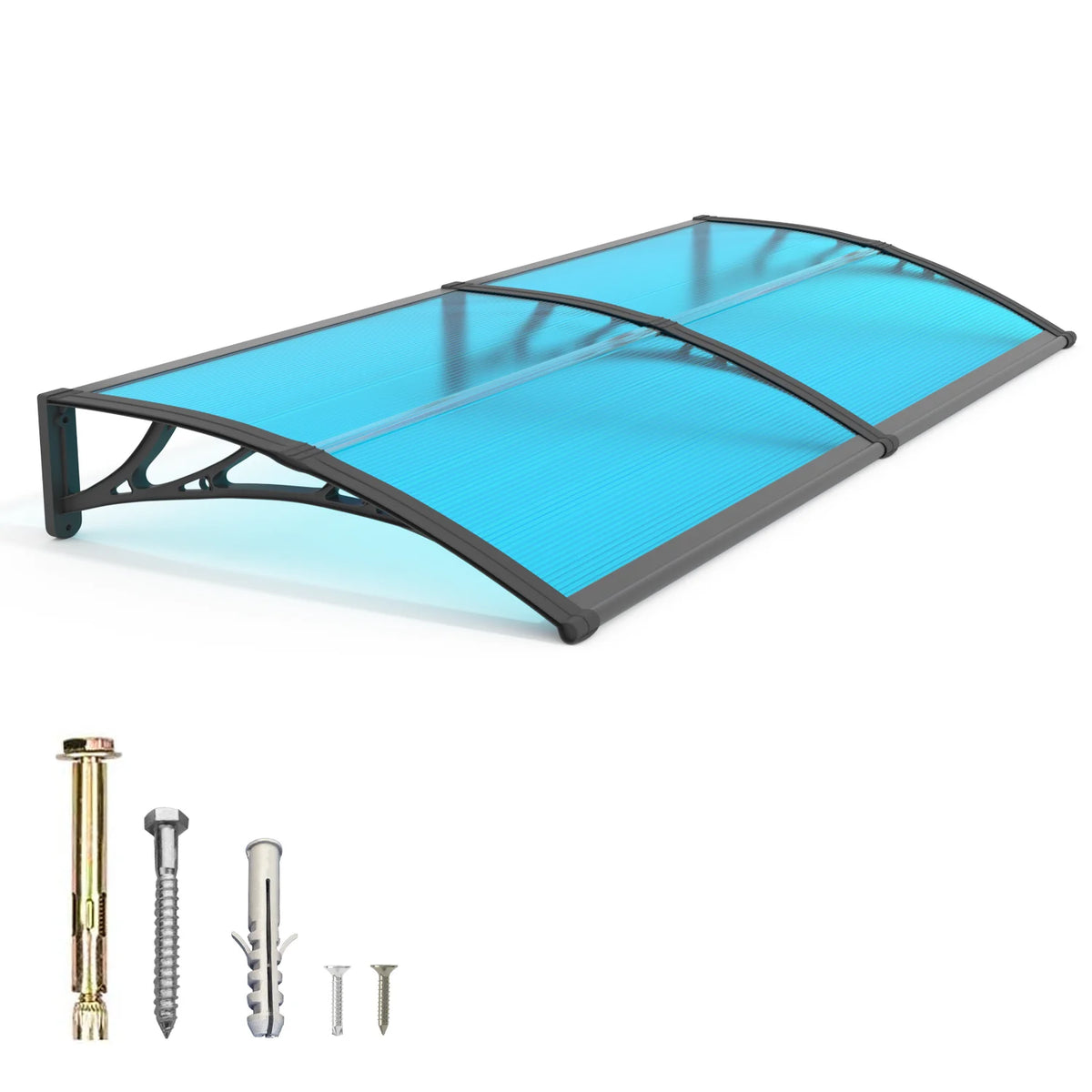 GUANSU CN Polycarbonate Door Window Awning Canopy Weather Protection