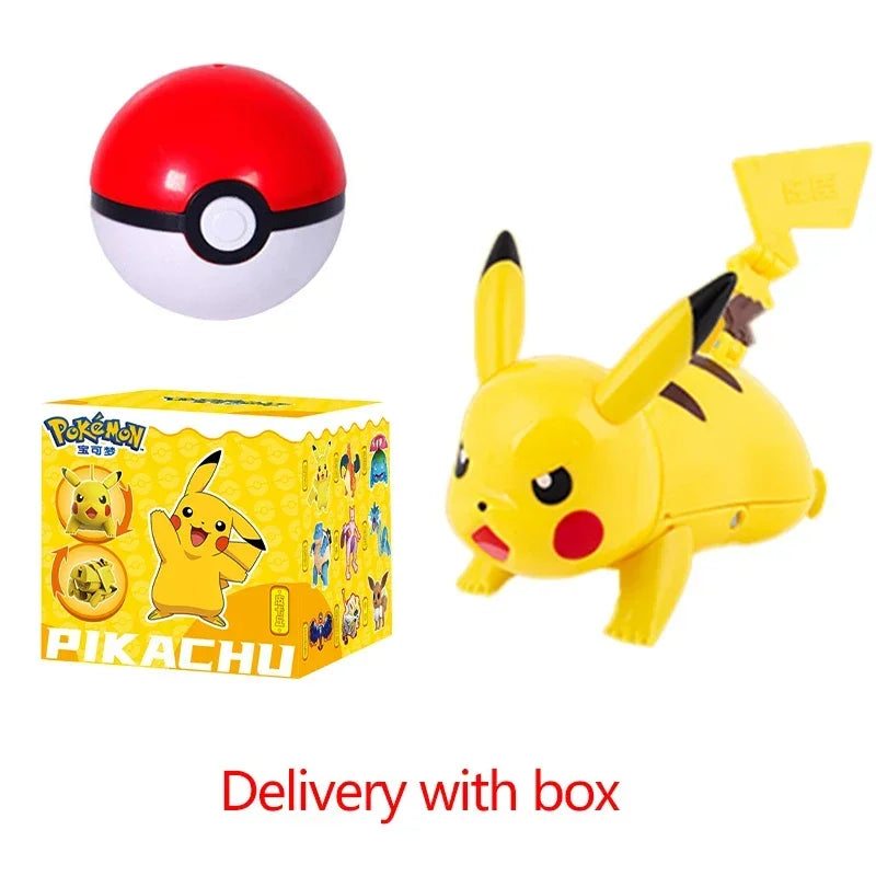 Zhuangchen Pokemon Figure Ball Set With Eevee Pikachu And Friends