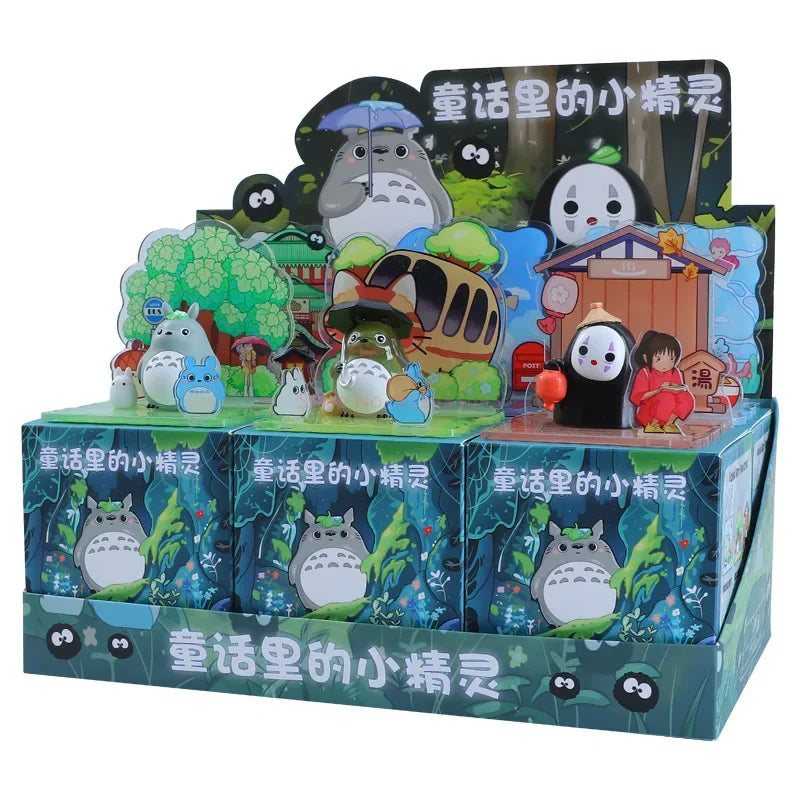 Bandai Totoro Anime Figurine Blind Box Collectible Model