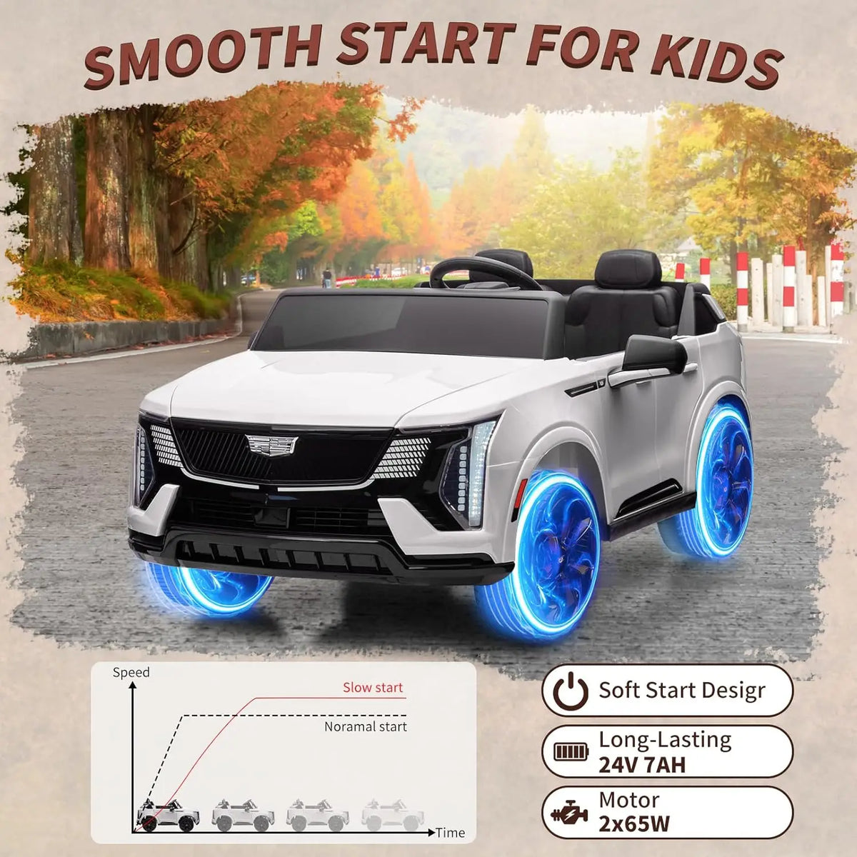24V Ride On Car Electric Vehicle With Remote Control For Kids