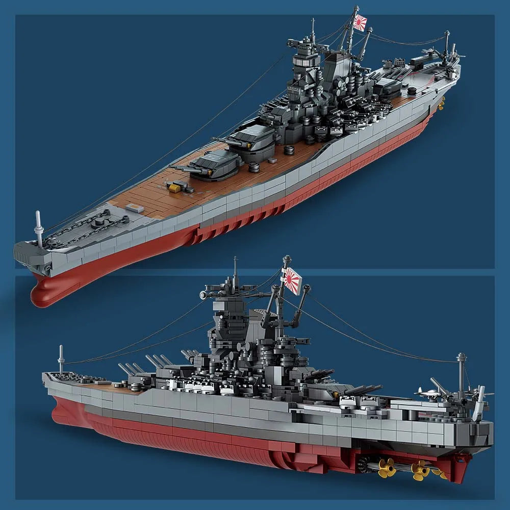 MISINI Yamato Battleship Building Blocks Set 2569 Pieces WWII Navy