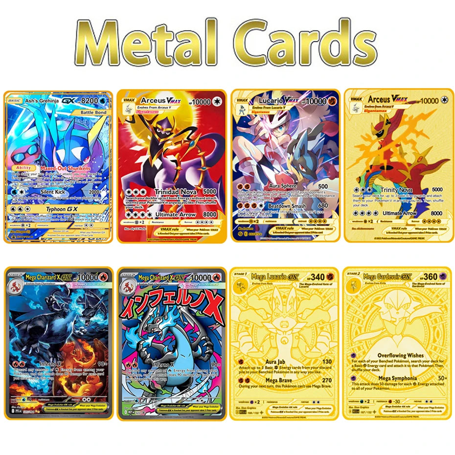 Bandai Arceus Charizard Mewtwo Lucario Greninja Anime Trading Card