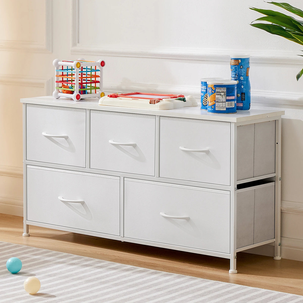JHK Bedroom Wardrobes Dresser Chest With Drawers Storage Cabinet