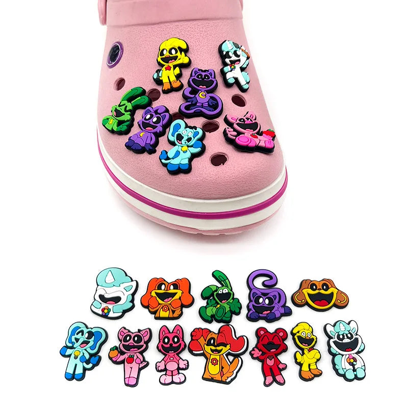 Bandai Smiling Critters Cartoon Shoe Charms for Clog Accessories