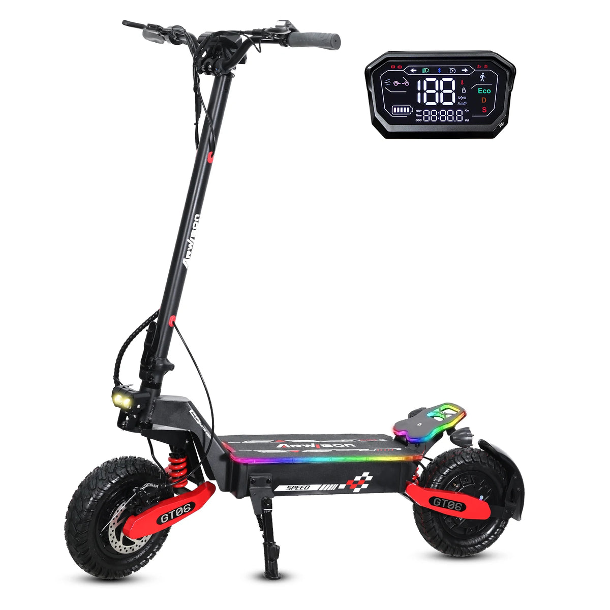Arwibon GT06Plus Adult Electric Scooter With Hydraulic Disc Brakes