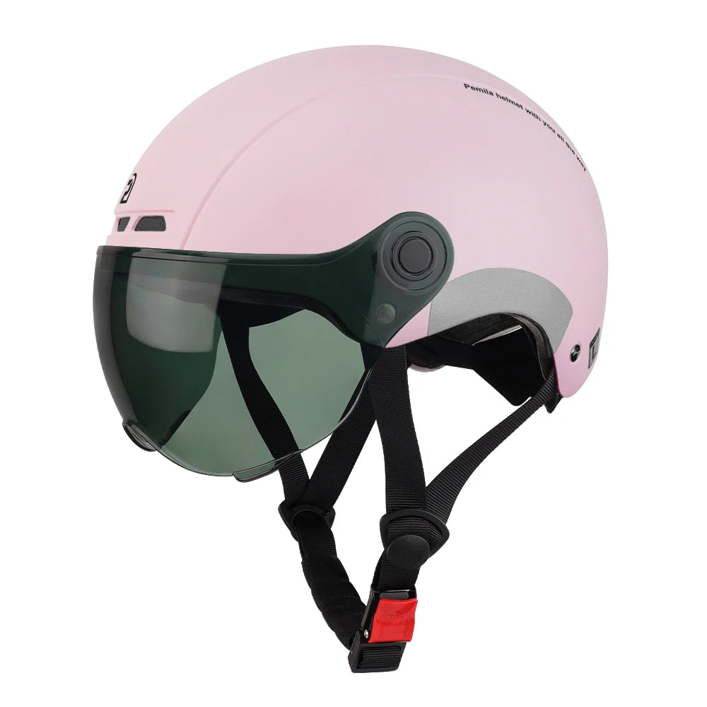 PEMILA Adult Cycling Helmet With Goggles And Ear Protection