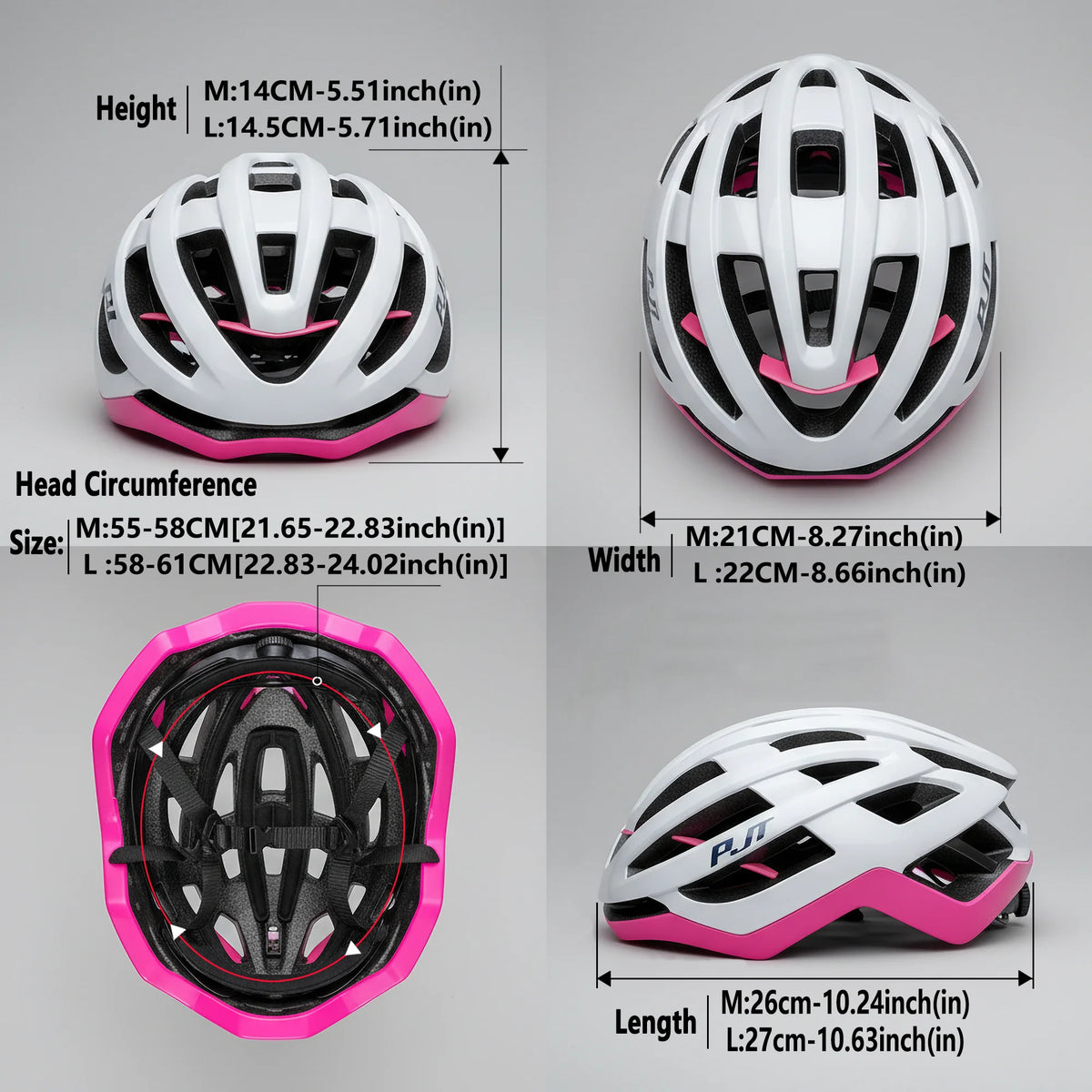 PJT Lightweight MTB Road Cycling Helmet With Full Edge Protection