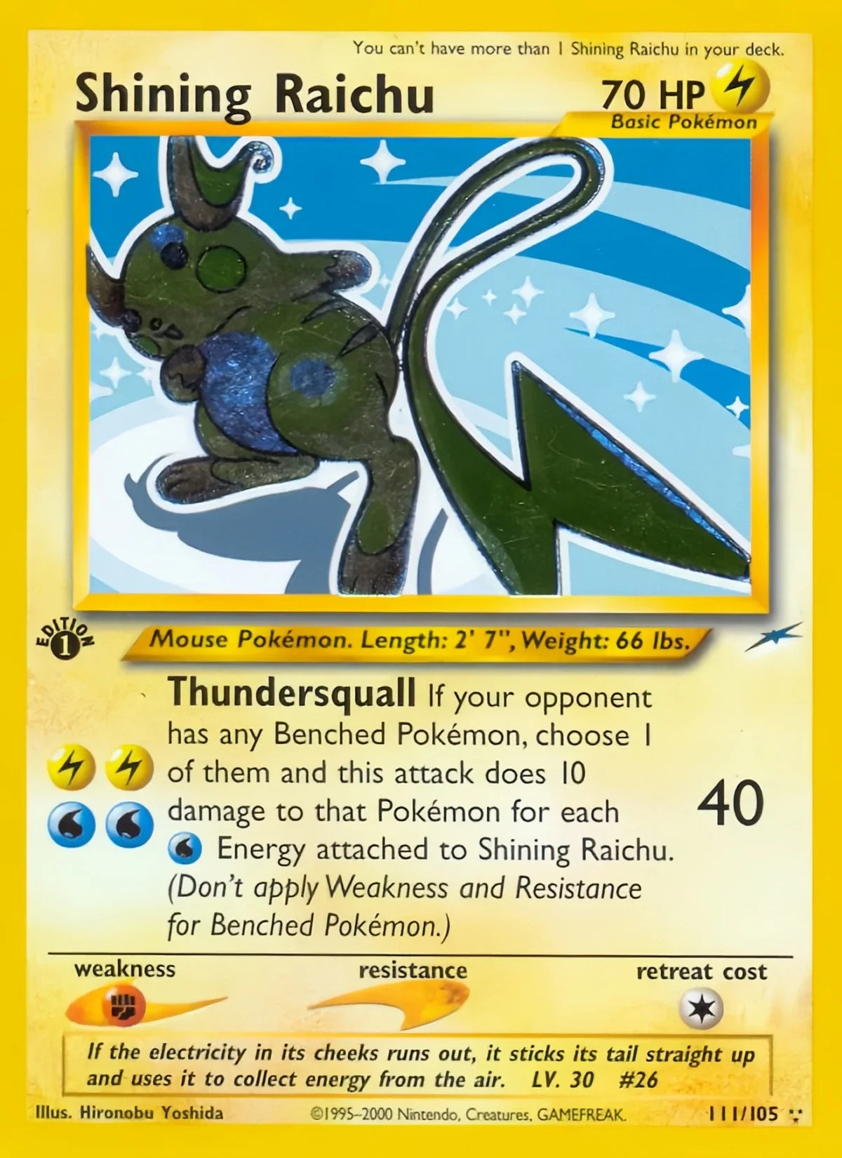 Bandai Neo Destiny Pokémon Trading Card Holo Rare Collectible Cards