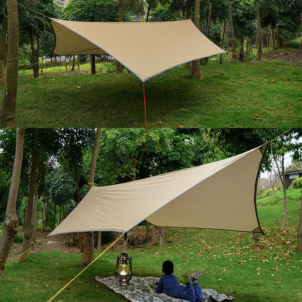 Top Lander Hexagonal Waterproof Camping Tarp Outdoor Sun Shelter