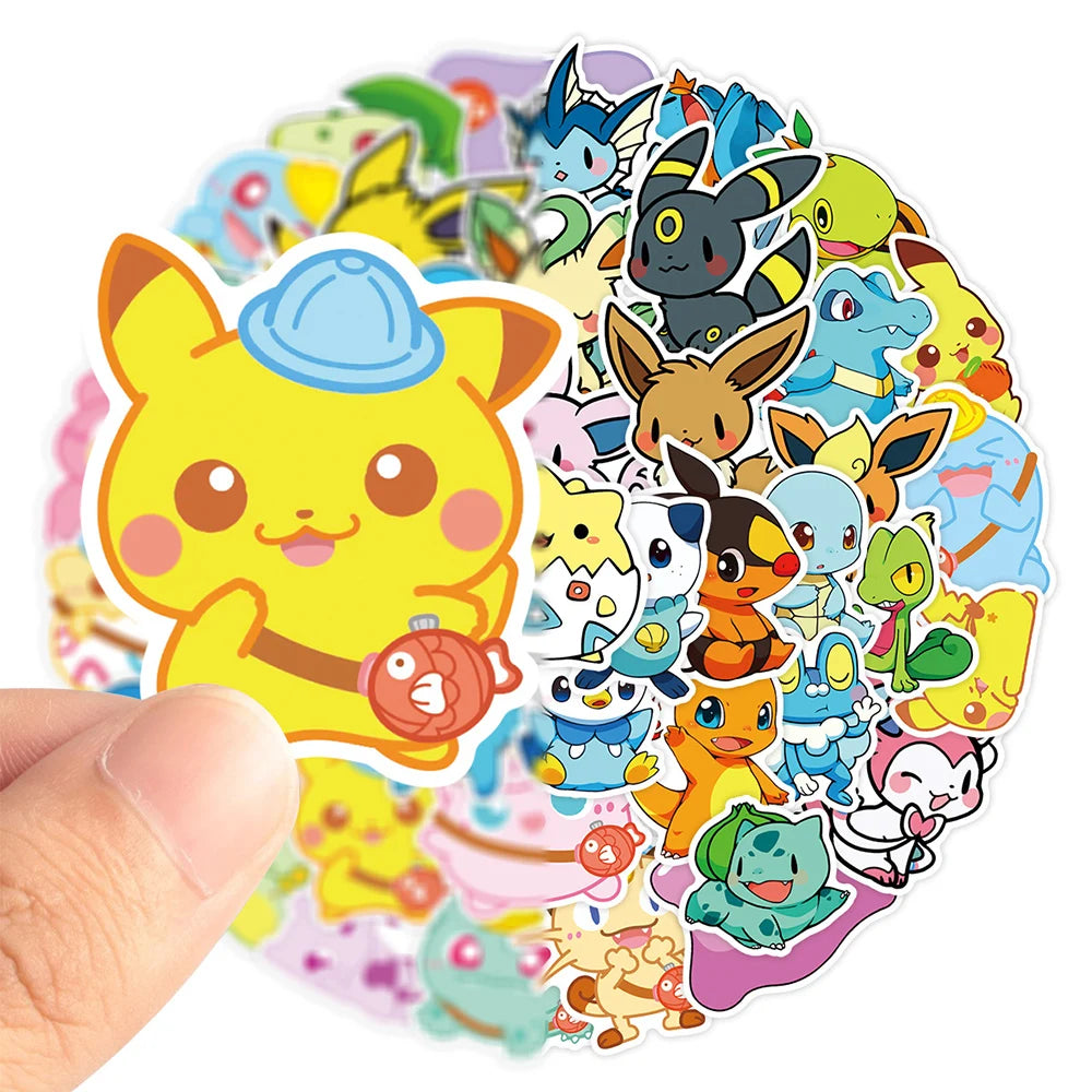 Takara Tomy Pokemon Pikachu Waterproof Anime Sticker Pack