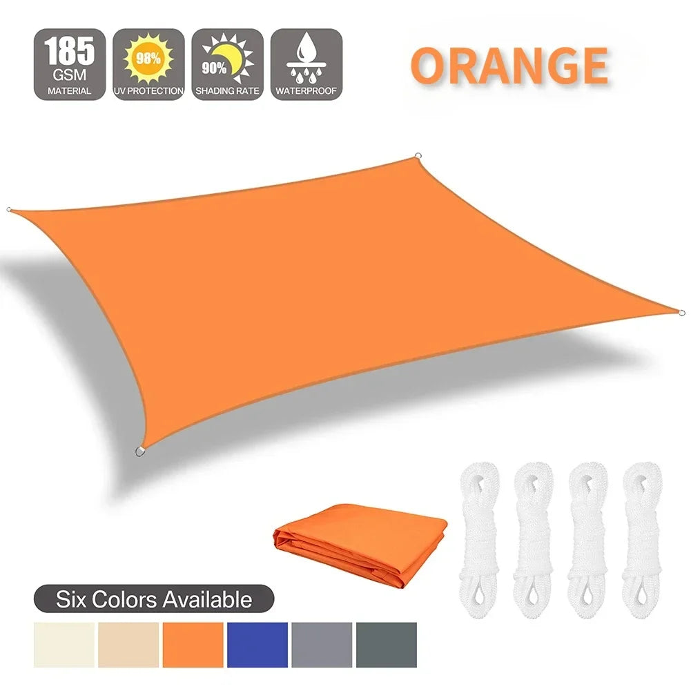 Waterproof UV Protection Shade Sail For Patio Garden Camping