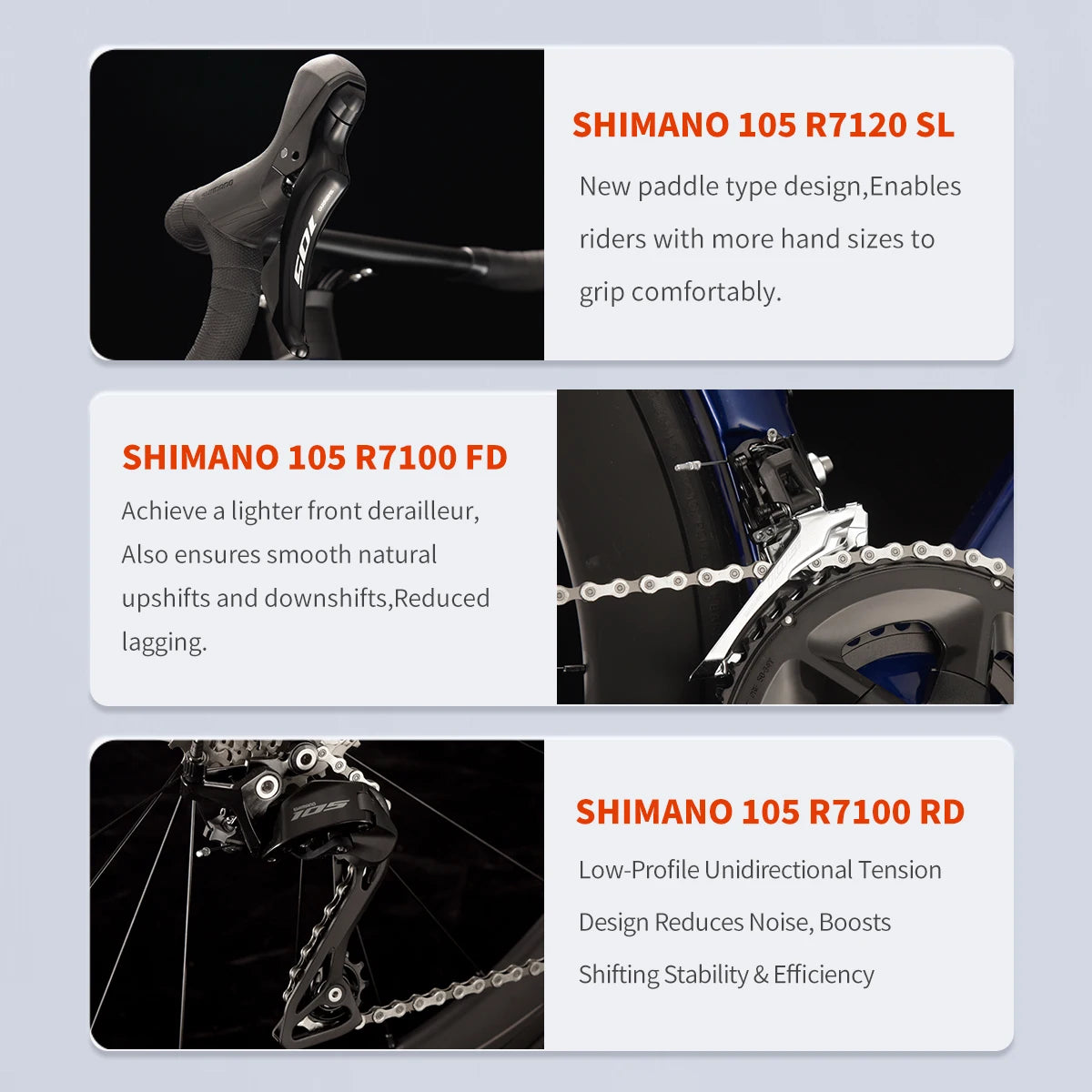 SAVA A7L Pro Carbon Road Bike With Shimano 105 R7100