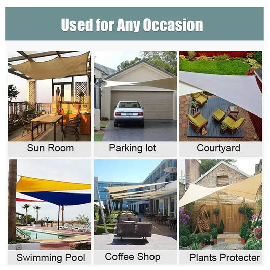 Waterproof UV Protection Shade Sail For Patio Garden Camping