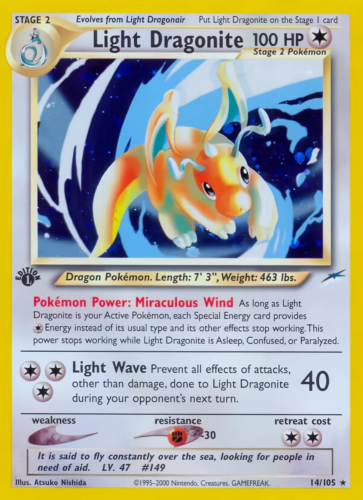 Bandai Neo Destiny Pokémon Trading Card Holo Rare Collectible Cards
