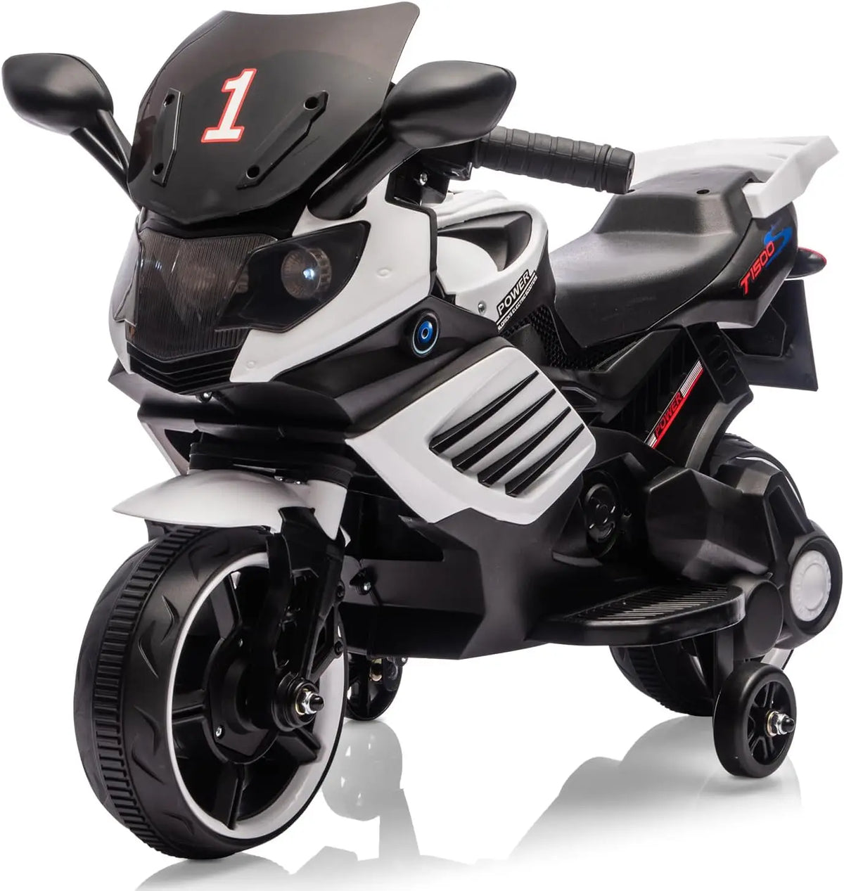 HiMISS 6V Electric Ride On Motorcycle For Kids Training Wheels