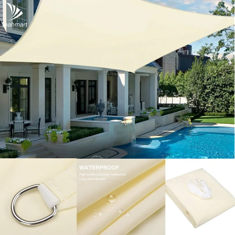 Waterproof UV Protection Shade Sail For Patio Garden Camping
